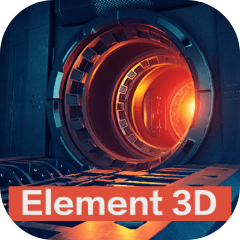 E3D三维模型汉化版插件 Element 3D v2.2.3 是经典AE三维模型插件，支持实时3D渲染、OBJ模型导入、PBR材质与电影级视觉包装