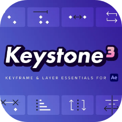 Keystone 3 v3.1.3 AE关键帧复制粘贴对齐镜像伸缩控制脚本+ 使用教程