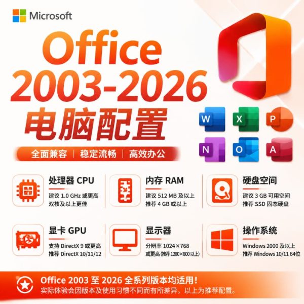 学生党电脑安装Office哪个版本最好?Office哪个版本不卡?Word Excel PPT版本求推荐