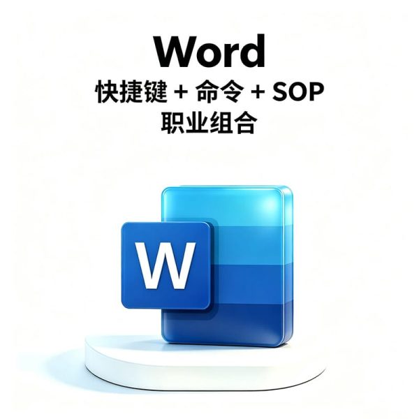 Word长文档怎么快速整理？核心工作流 + 快捷键 + 命令 + 职业SOP + AI智能办公流程